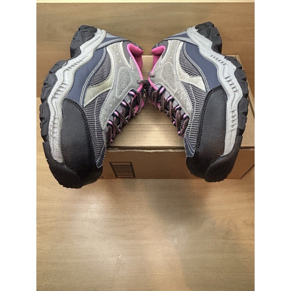 Brahma Sacha Womens 9.5 Pink Gray Steel Toe Sneakers WWBR0340031 - Picture 7 of 10
